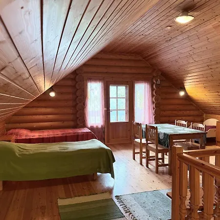 Spacious Log House With Private And Sauna