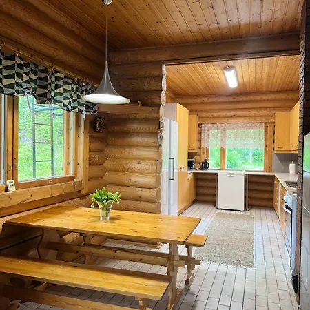 Spacious Log House With Private And Sauna Apartment